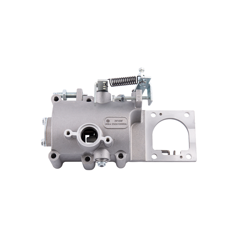 2V100F Type tosylindret dieselmotor drivstoffinnsprøytingspumpe (inkludert hastighetsregulerende mekanisme), struktur med to stempel, egnet for motorer med en sylinderdiameter × slag på 100 × 85 mm, gjelder for den tosylindrede luftkjølte motoren 2V100F